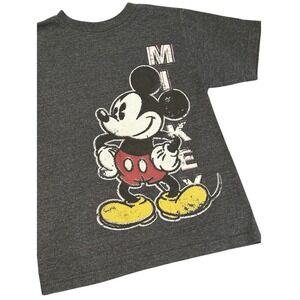 Mickey Mouse T-Shirt Dark Heather Gray Youth XS 4 Disney Store